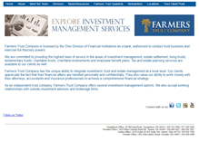Tablet Screenshot of farmerstrustco.com